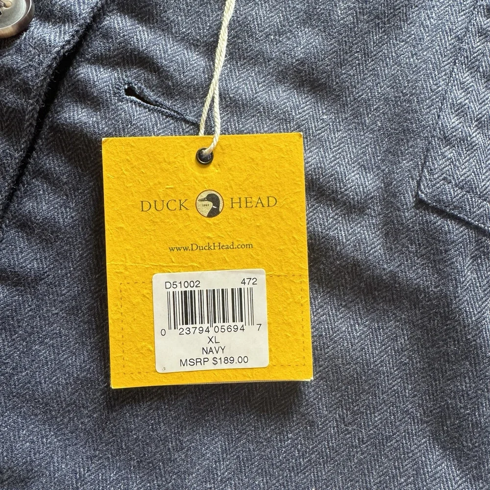 Duck Head Men's Lightweight Shirt Jacket in Navy Blue